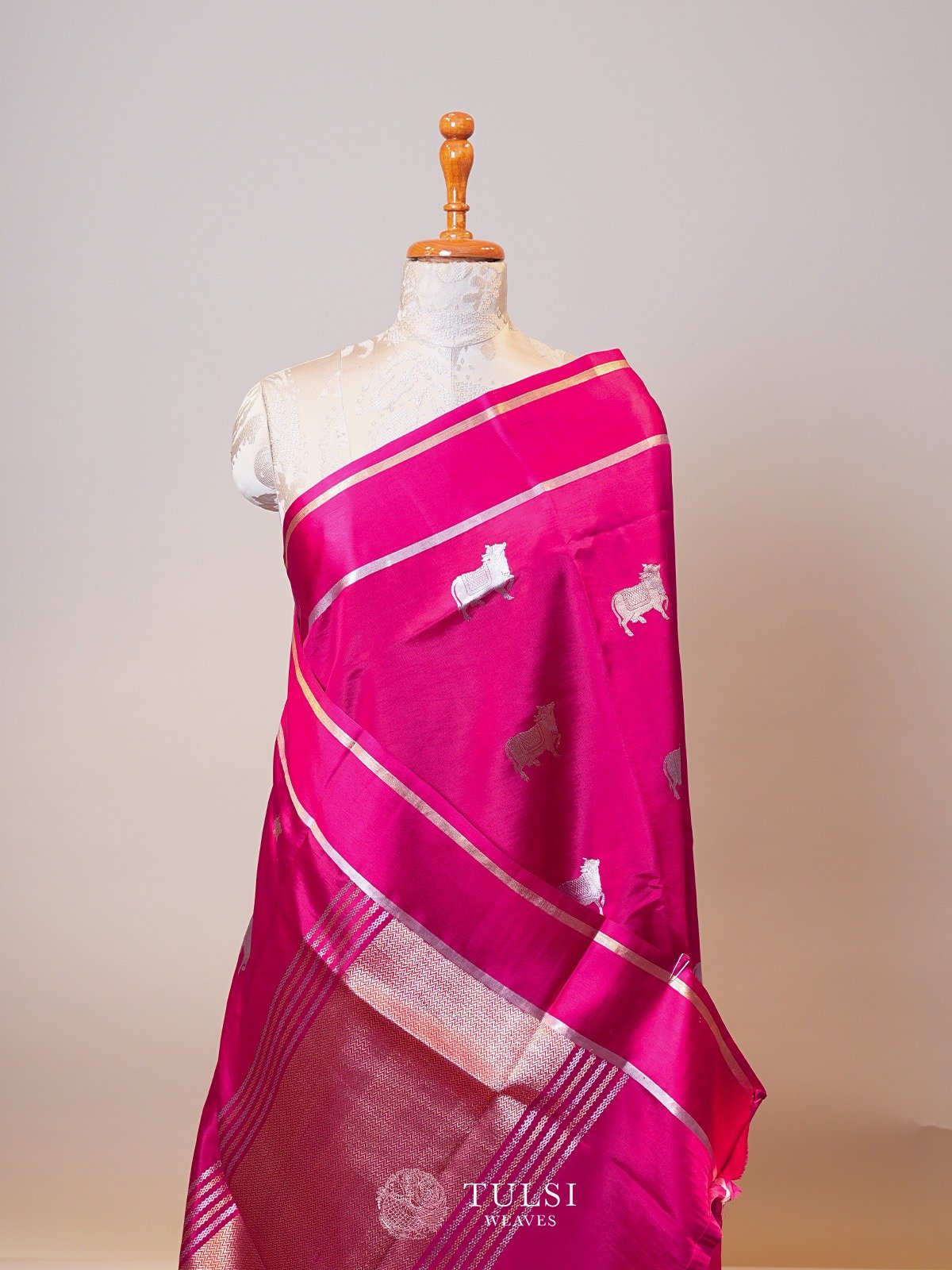 Pink Mashru Silk Saree