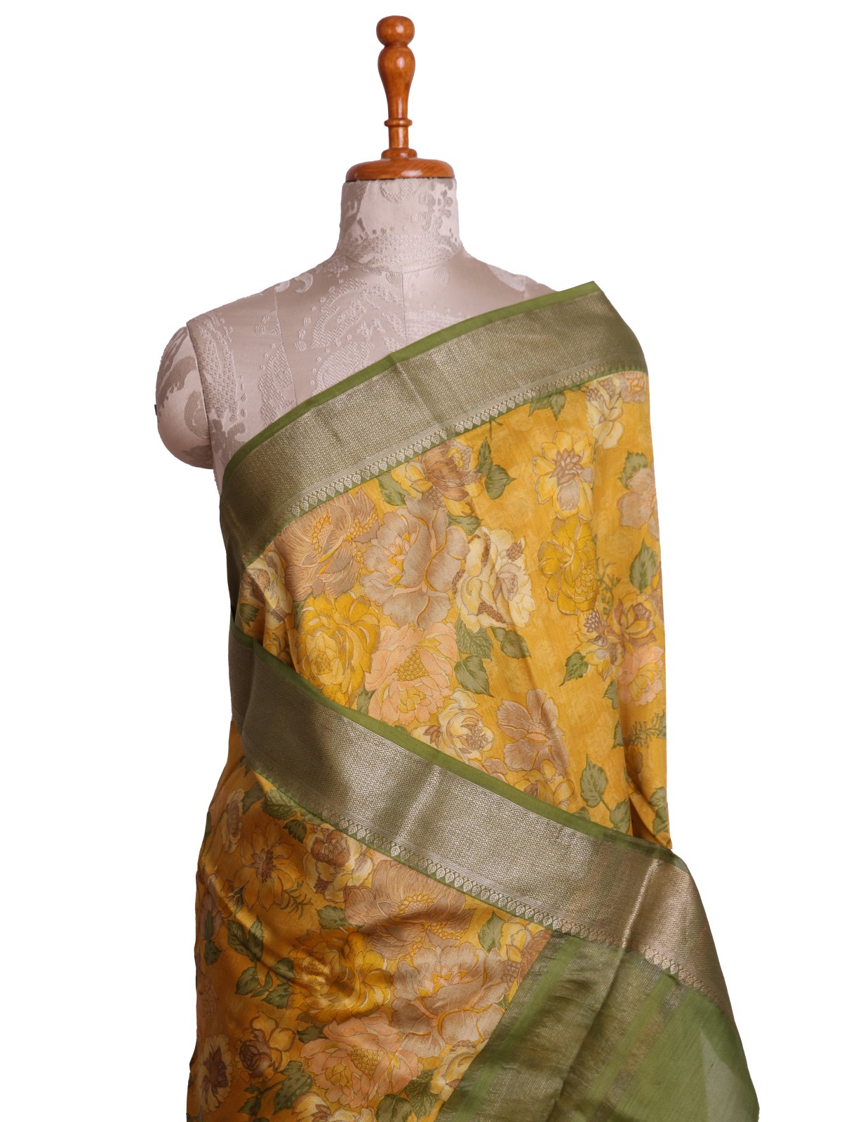 Yellow Chaniya Silk Saree