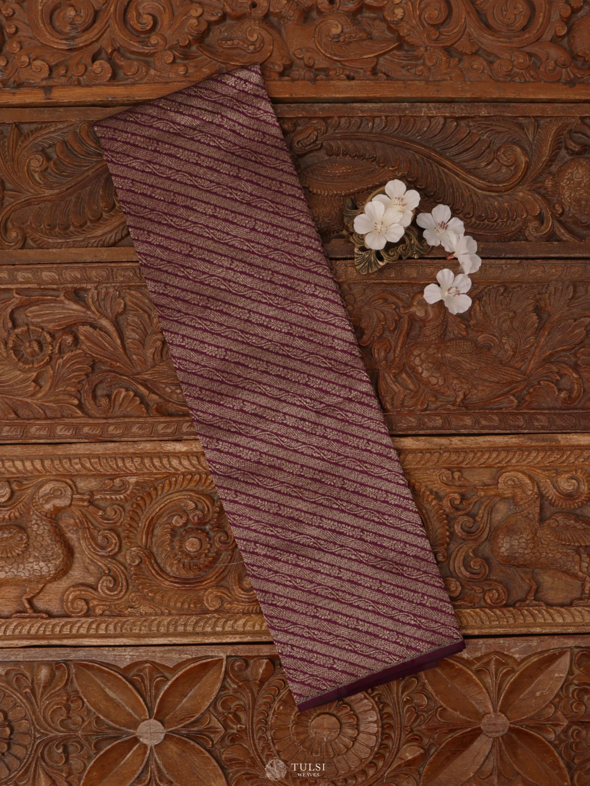 Purple Banaras Silk Blouse