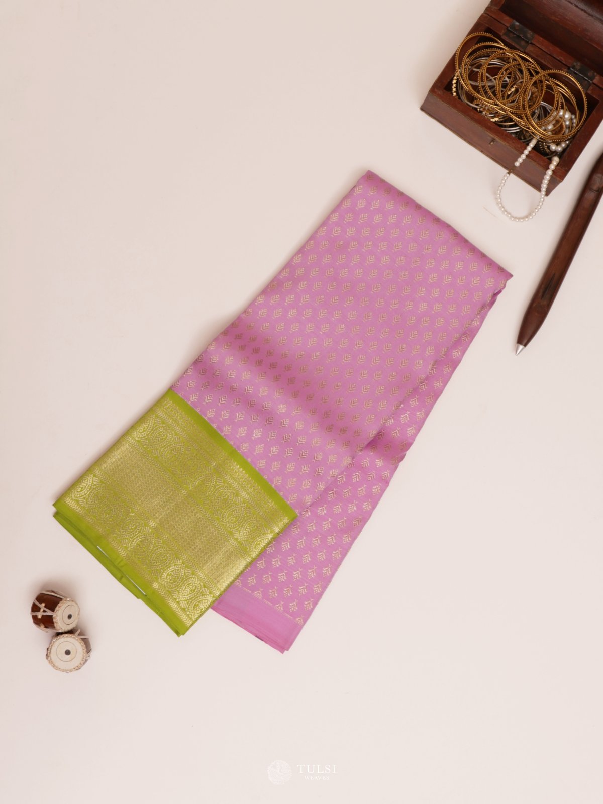 Lavendar Kanjeevaram Silk Pavadai