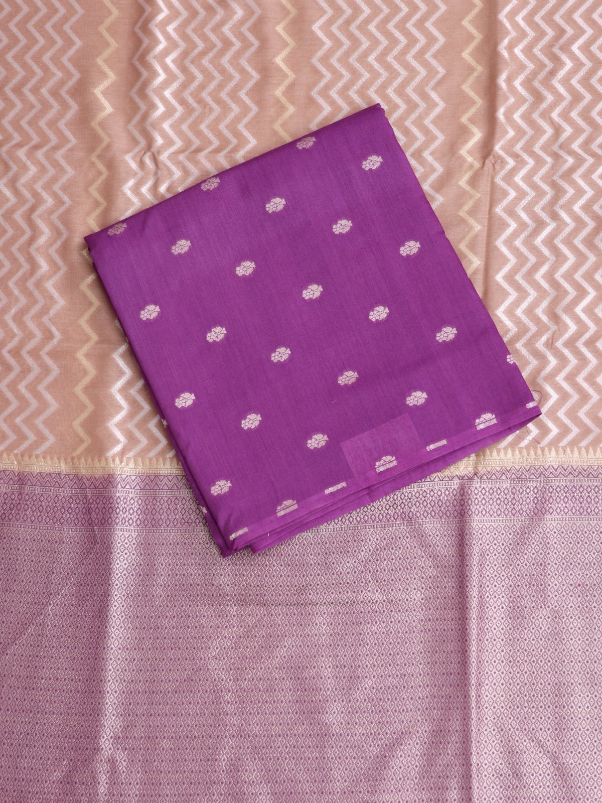 Lavender Chanderi Salwar Material