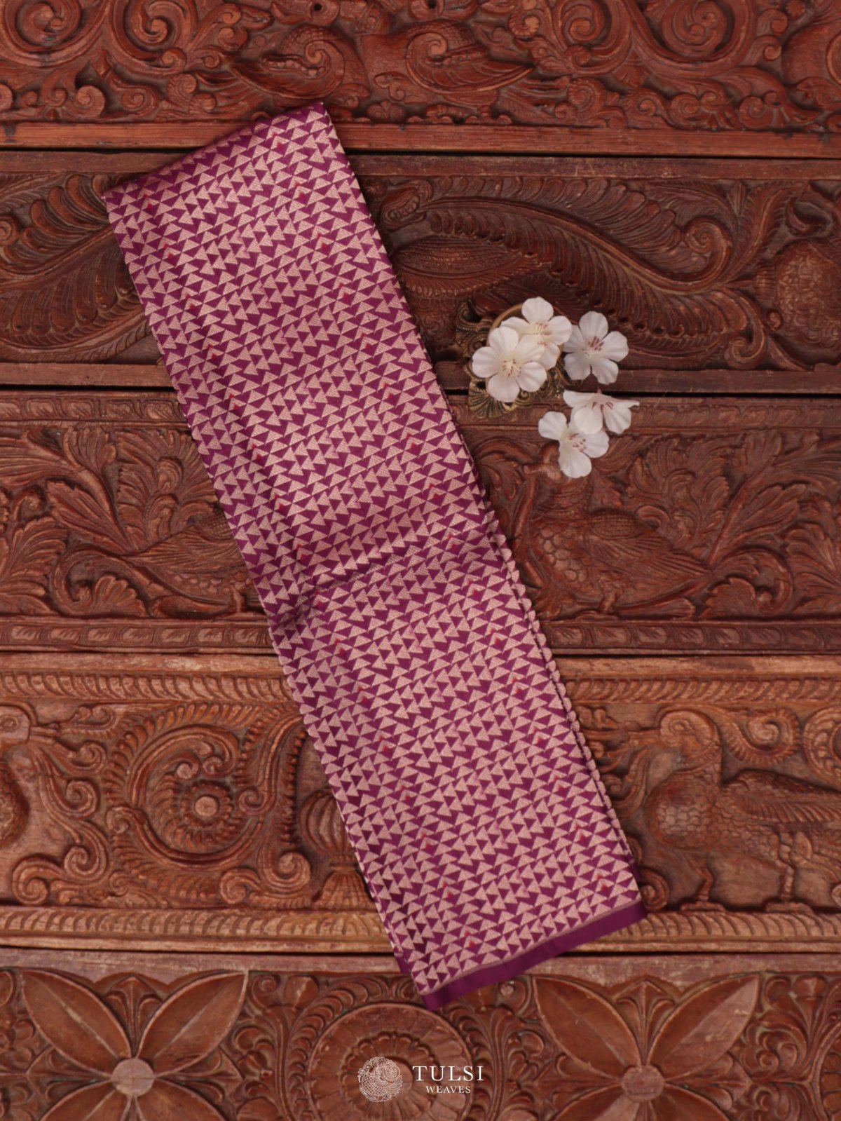 Purple Banaras Silk Blouse