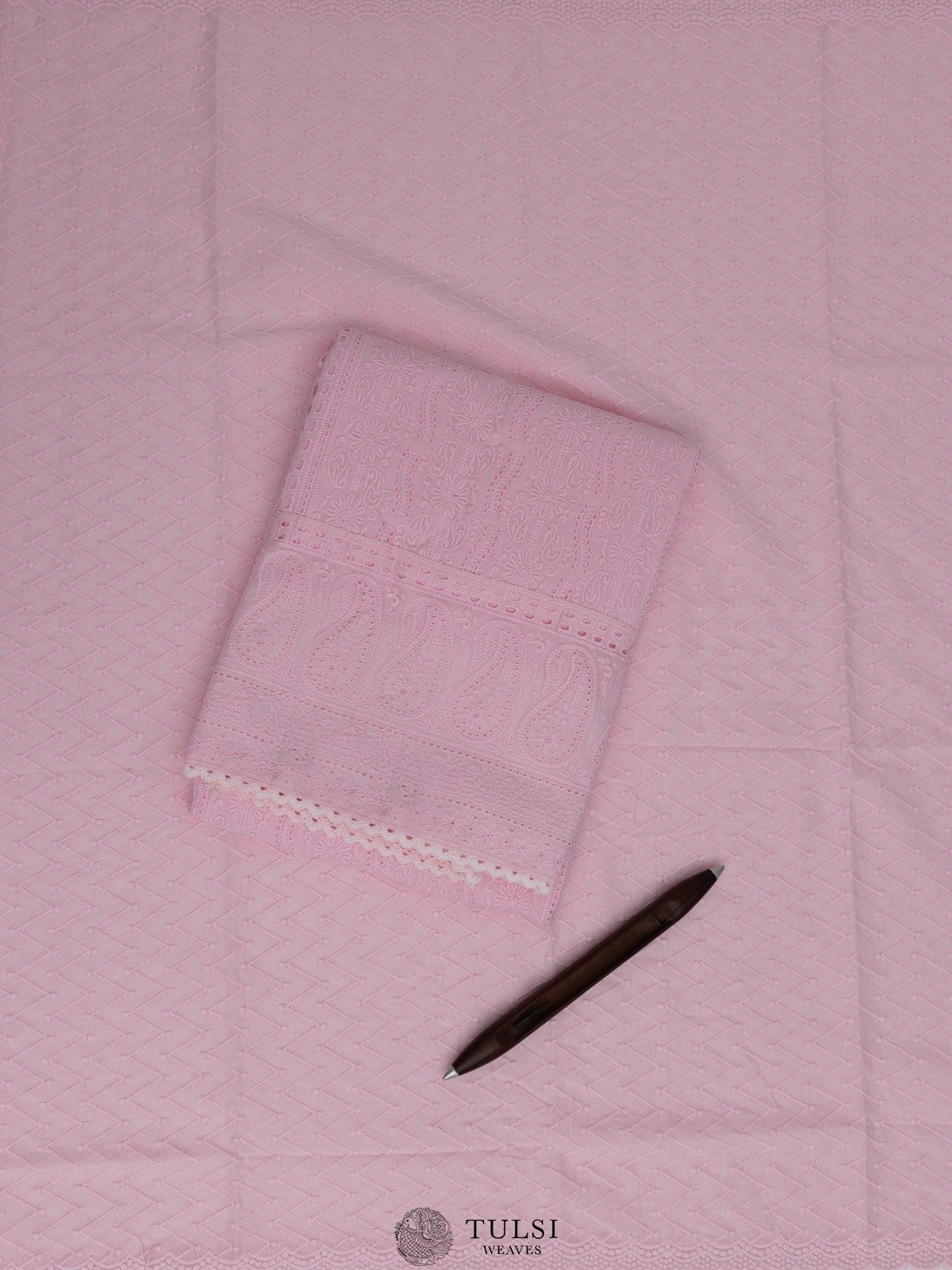 Baby Pink Cotton Salwar Material