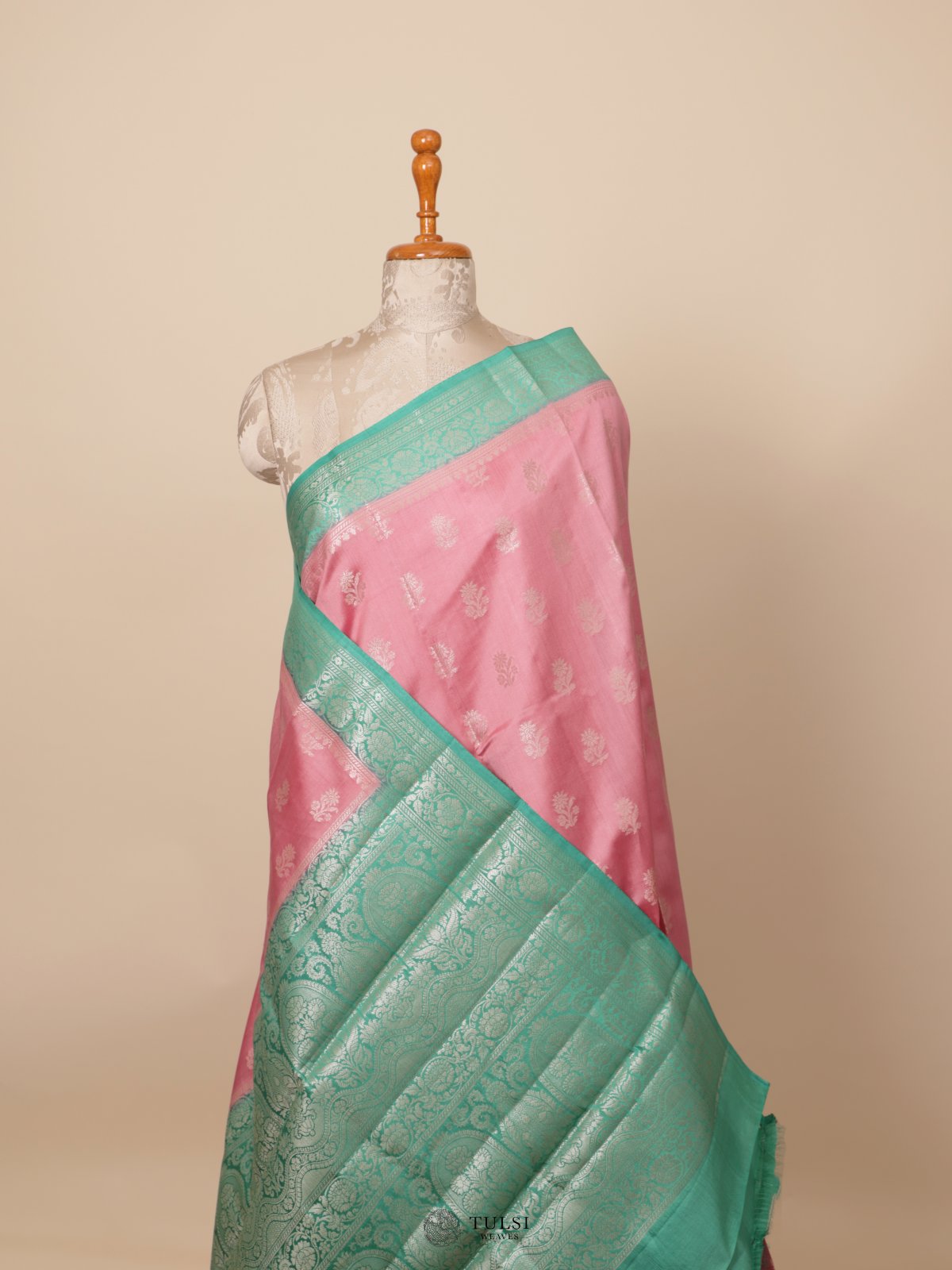 Pink Chaniya Silk Saree