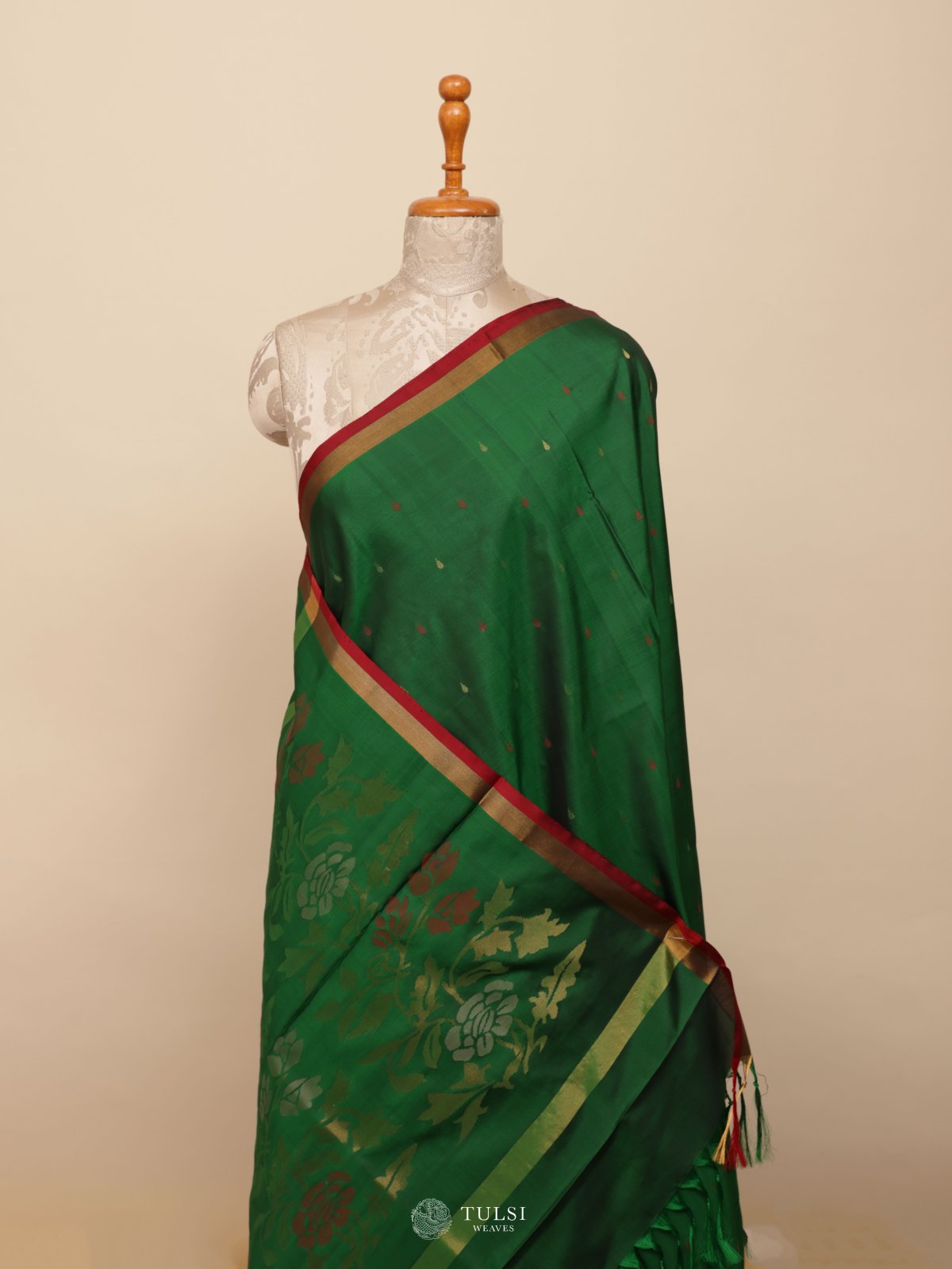 Green Uppada Silk Saree
