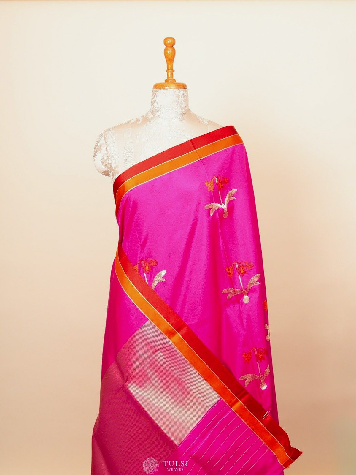 Pink Mashru Silk Saree