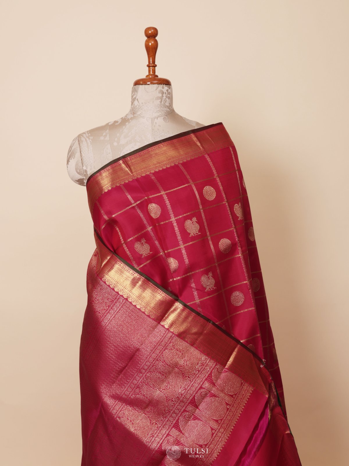 Pink Kanjeevaram Silk Saree