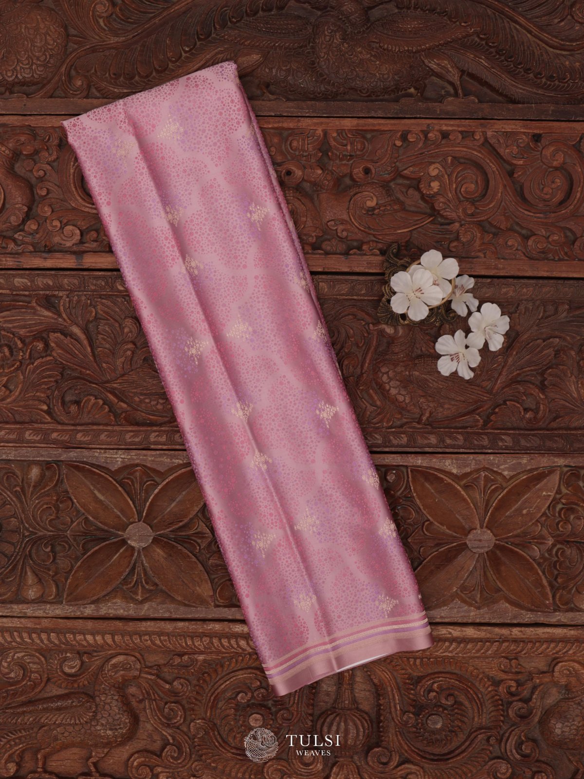 Light Purple Satin Banaras Silk Blouse