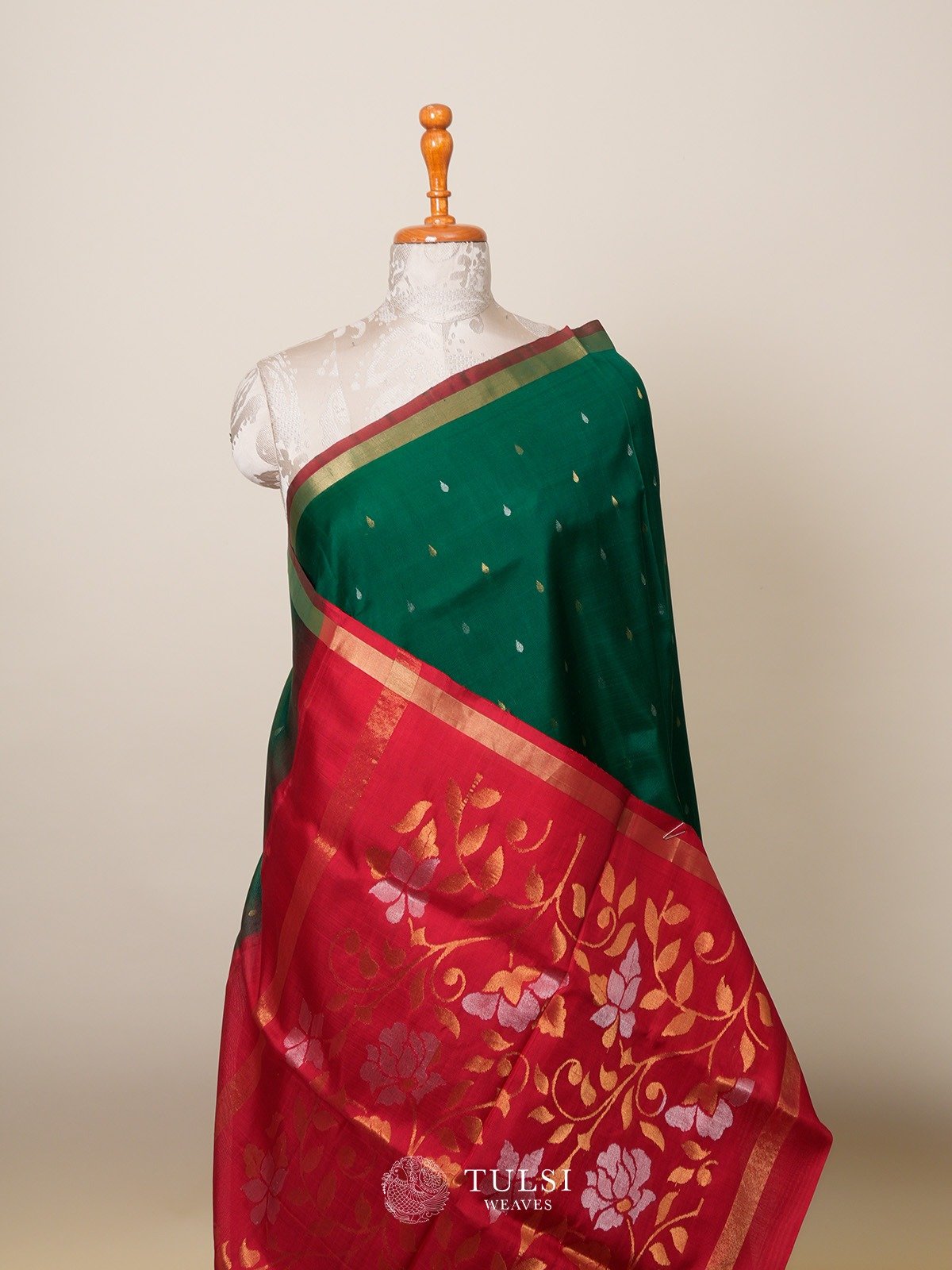 Green Uppada silk saree