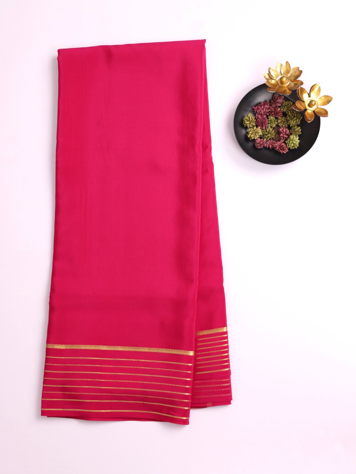 Rani Pink Mysore Silk Saree 