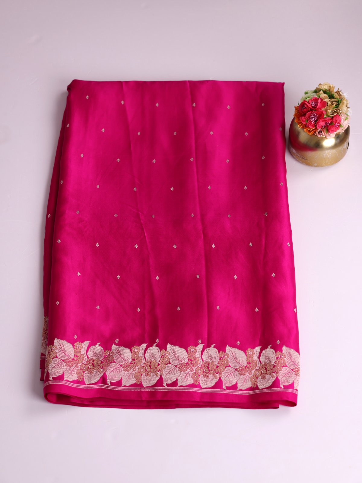 Rani Pink Mashru Silk Saree