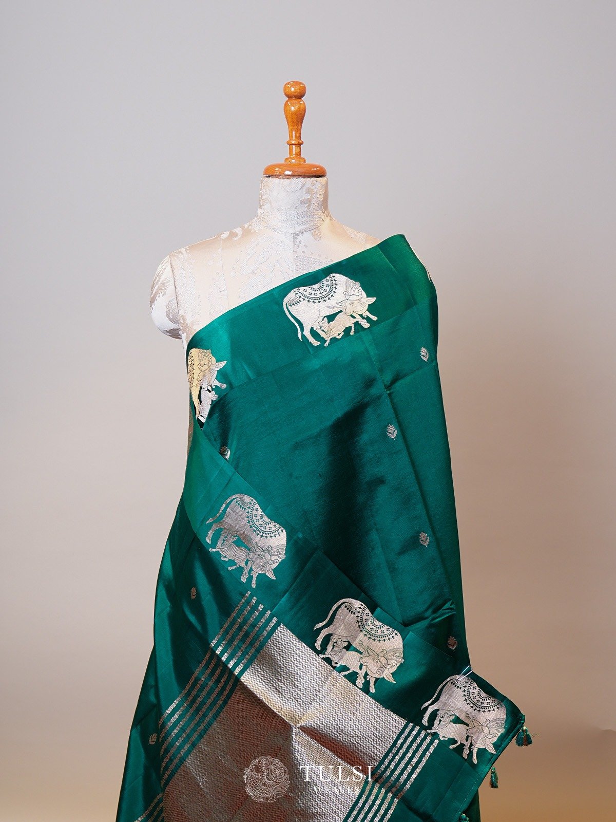 Green Mashru Silk Saree