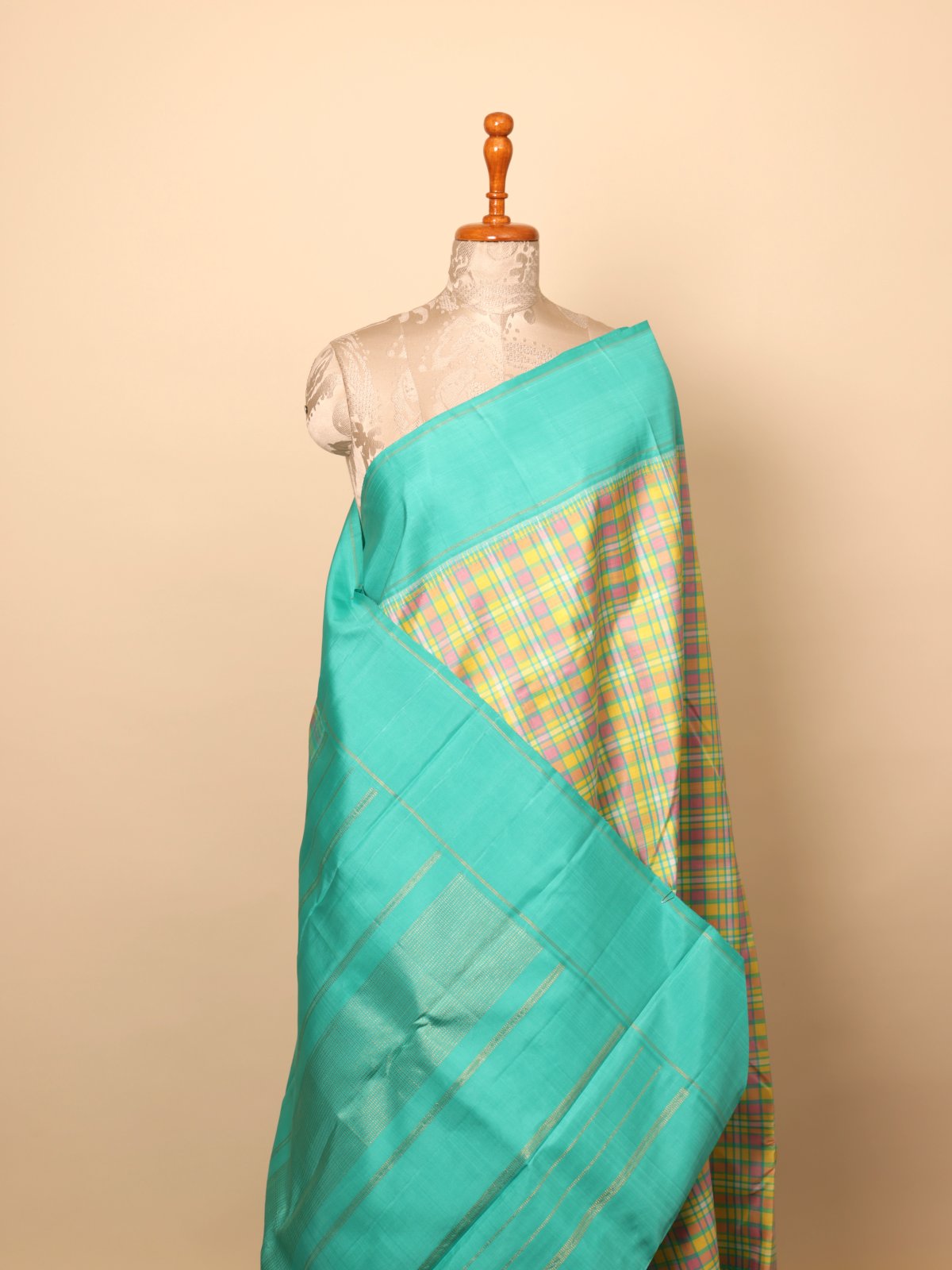 Multi Color Kanjeevaram Silk Saree