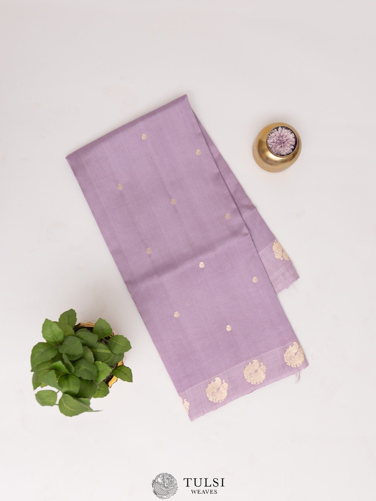 Lavender Mashru Silk Saree 