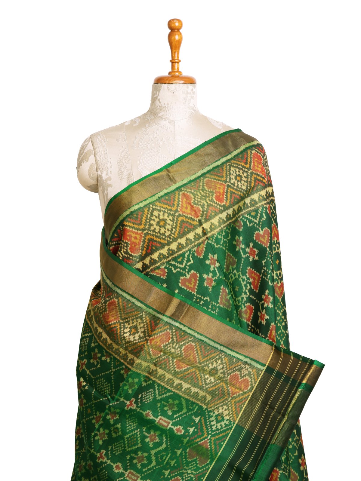 Green Patola Silk Saree