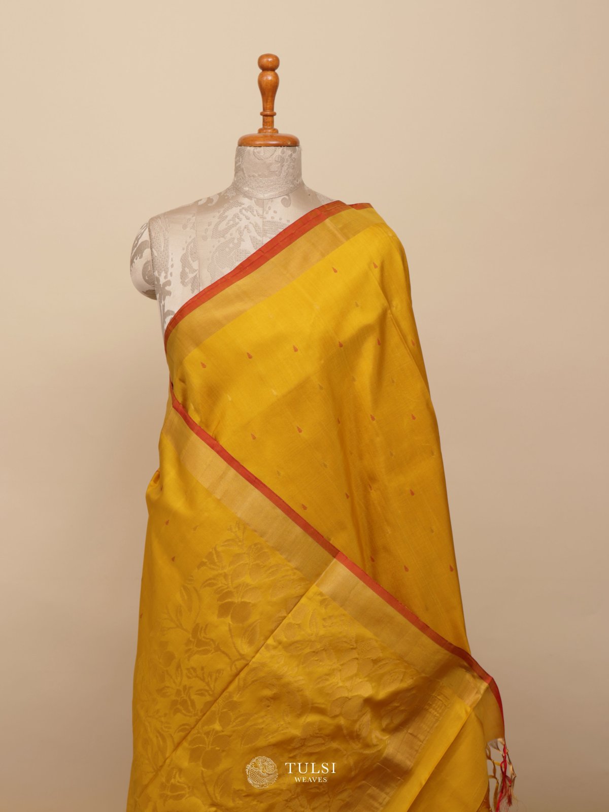 Yellow Uppada Silk Saree
