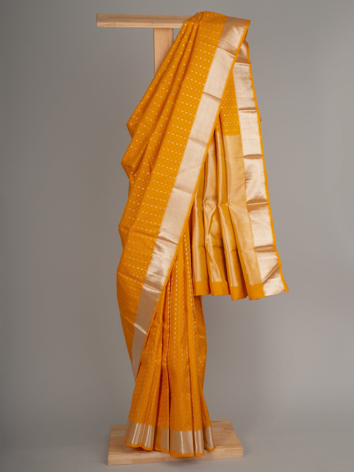Yellow Kanjeevaram Silk Saree