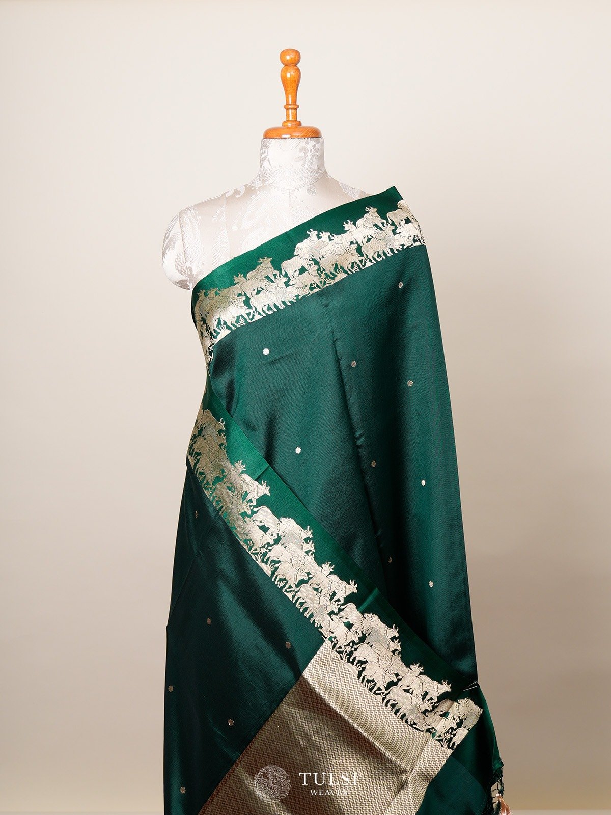 Green Mashru Silk Saree 