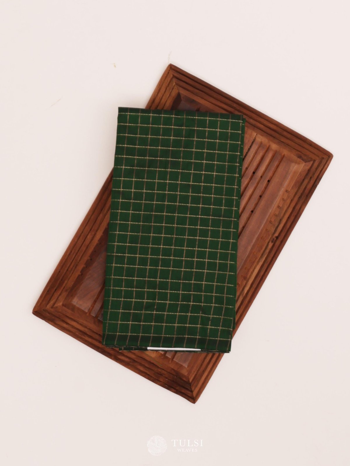 Dark Green Kanjeevaram Silk Blouse 