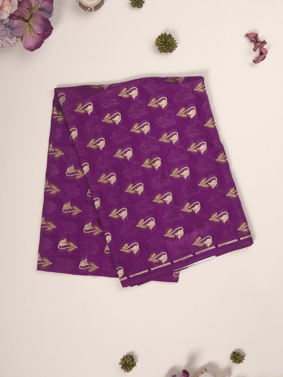 Violet Banaras Silk Blouse