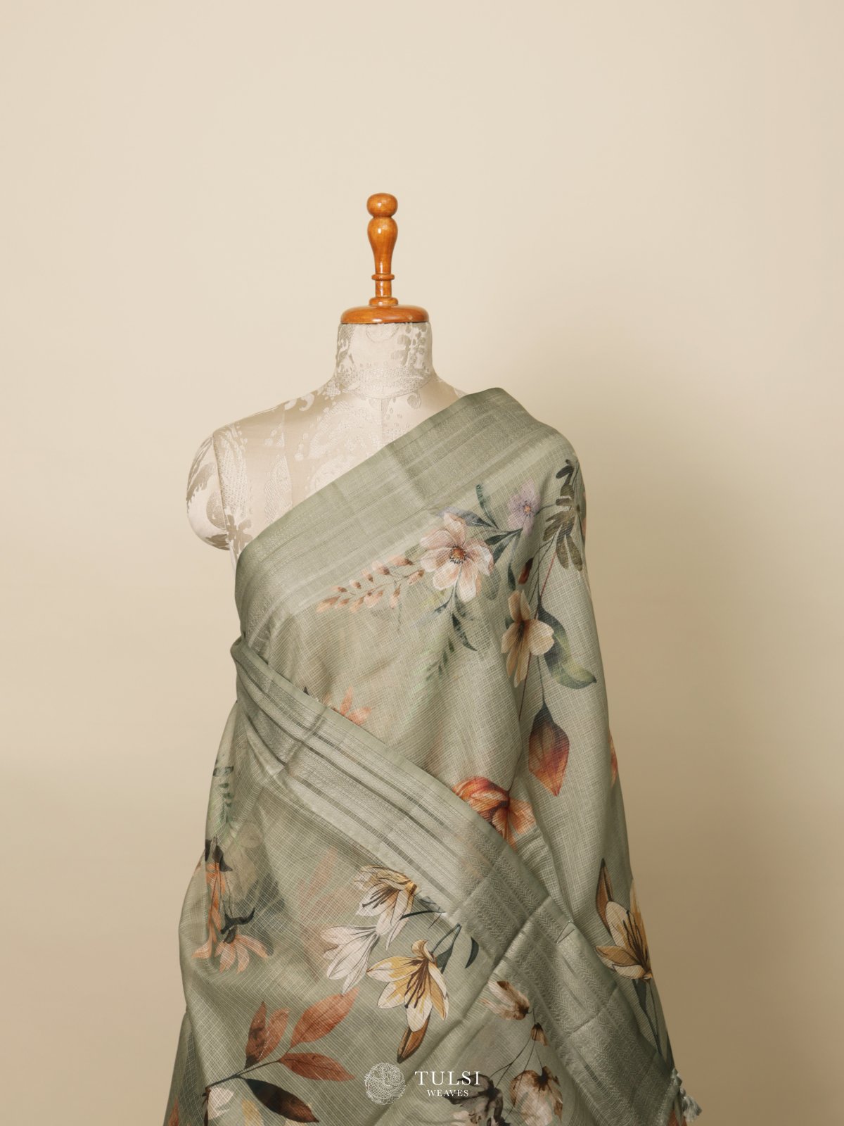 Green Semi Kota Saree