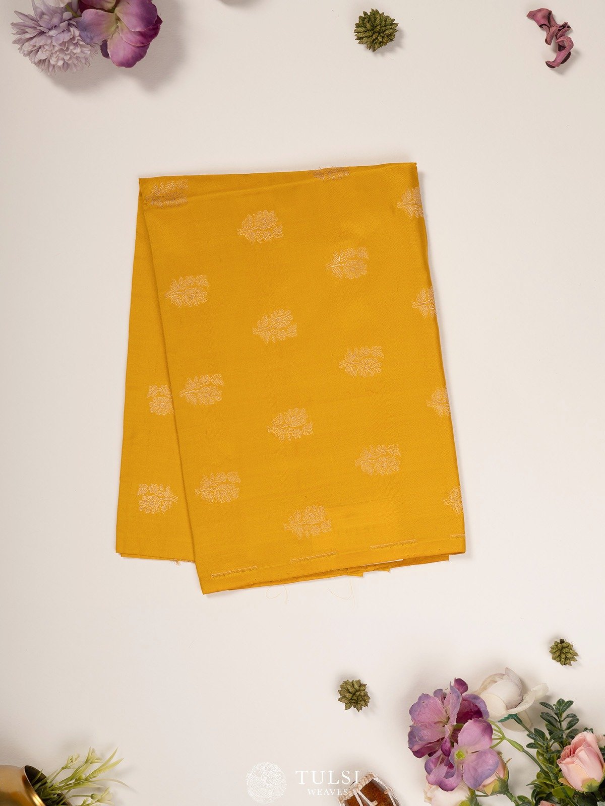 Yellow Banaras Silk Blouse 