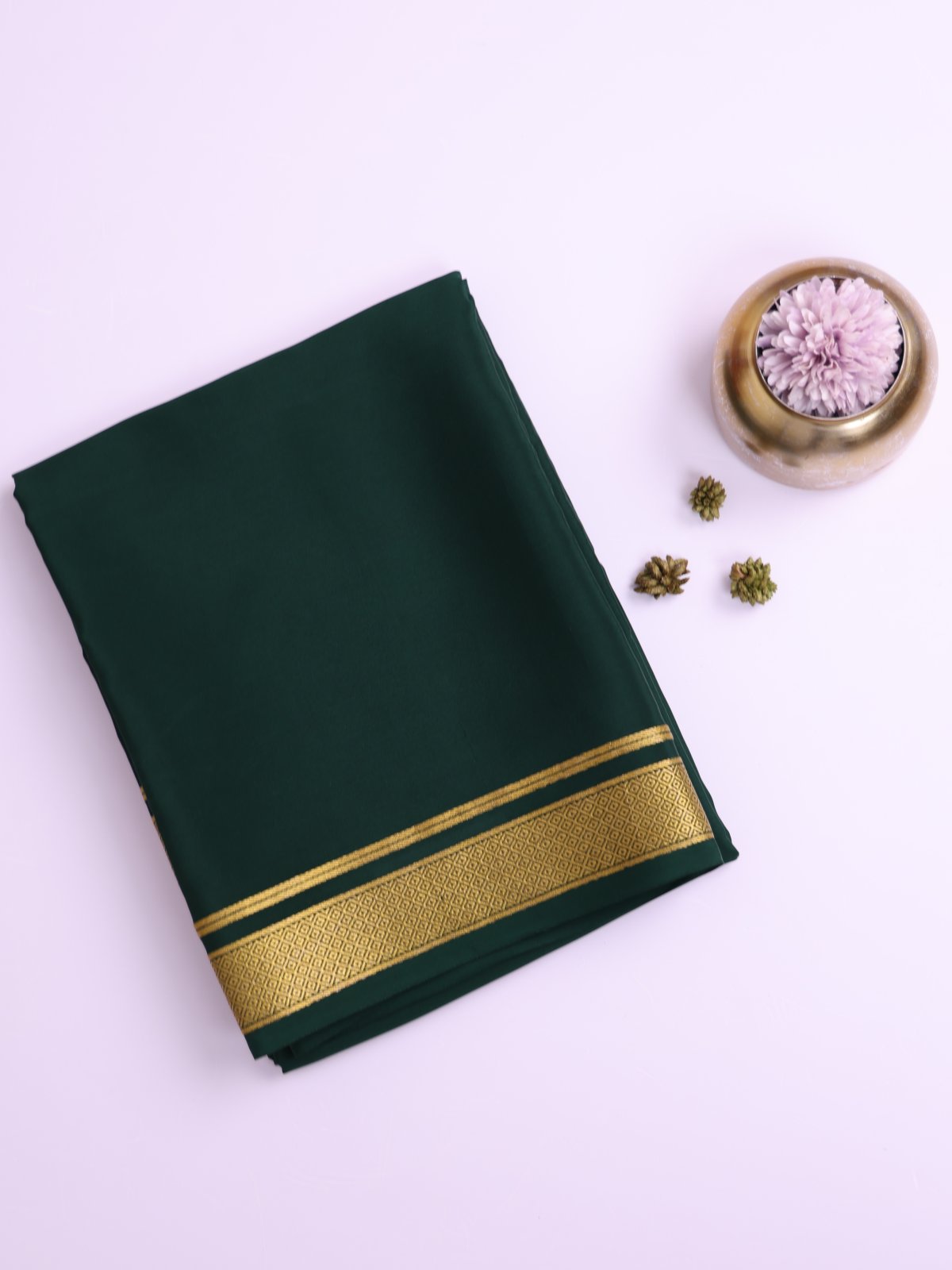Green Mysore Silk Saree 