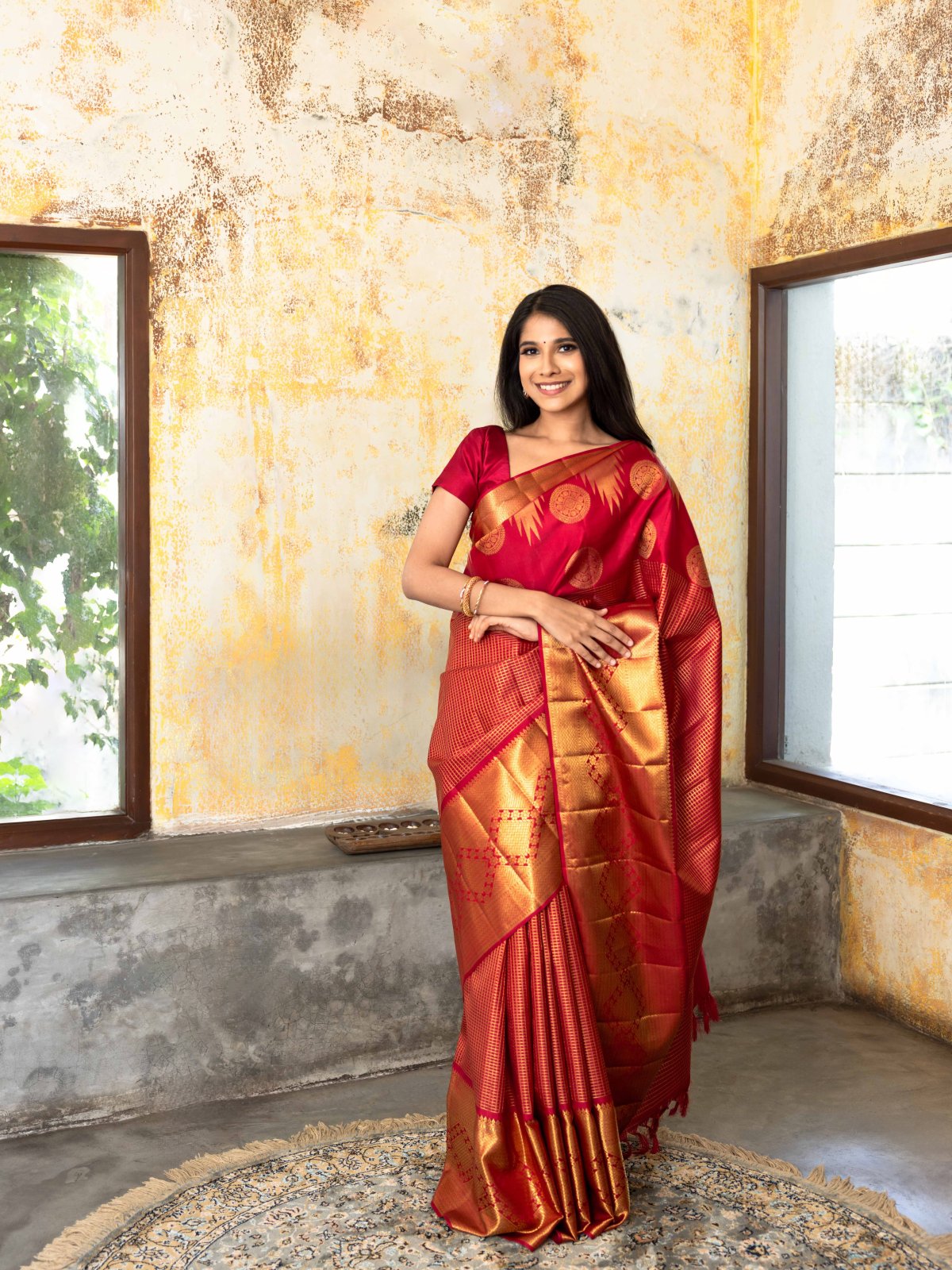 Arakku Kanjeevaram Silk Saree