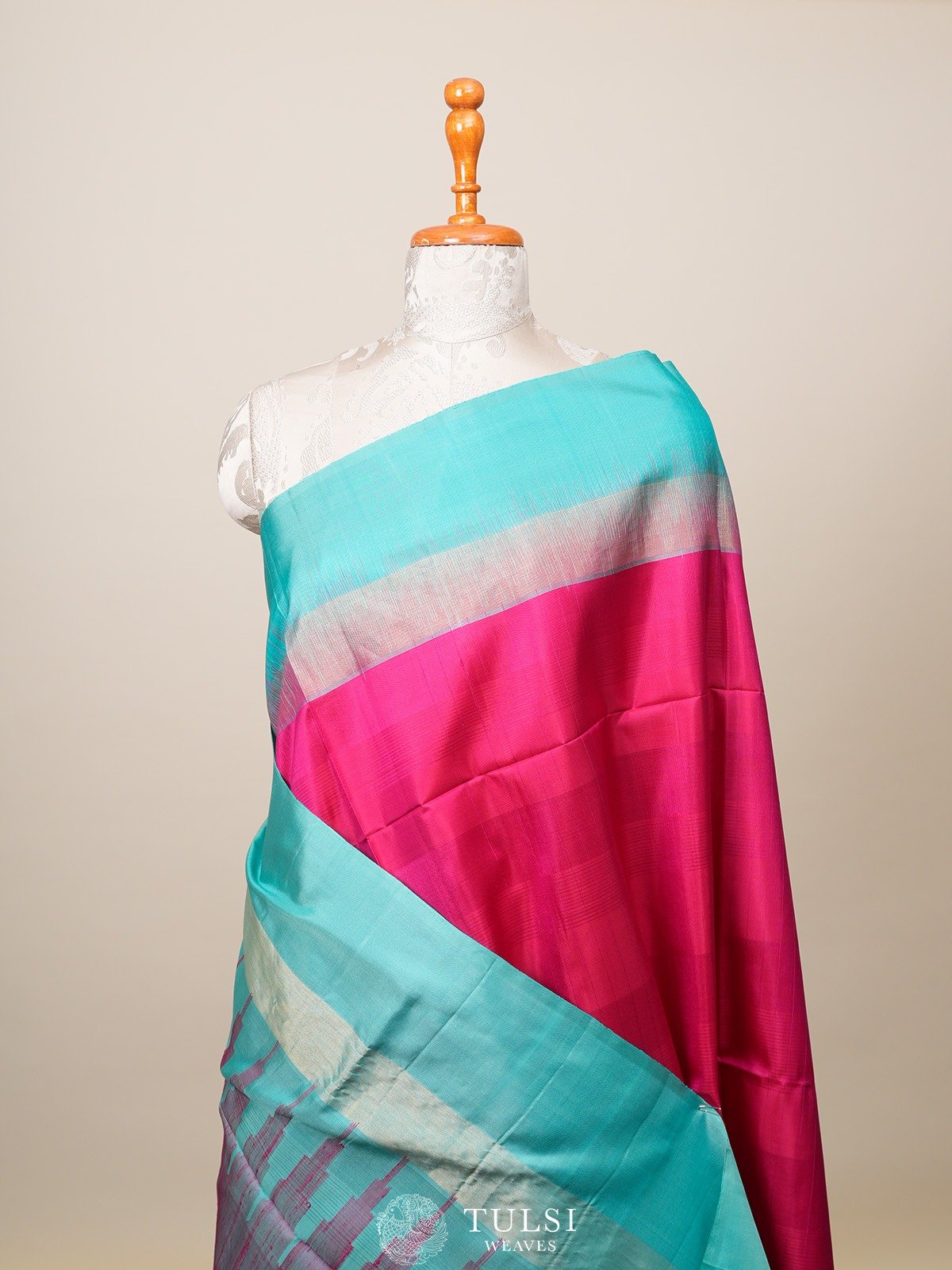 Purplish Pink Soft Silk Saree