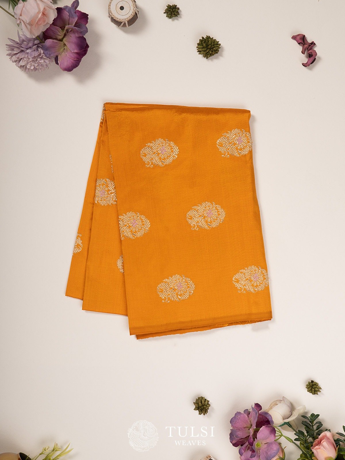 Yellow Banaras Silk Blouse 
