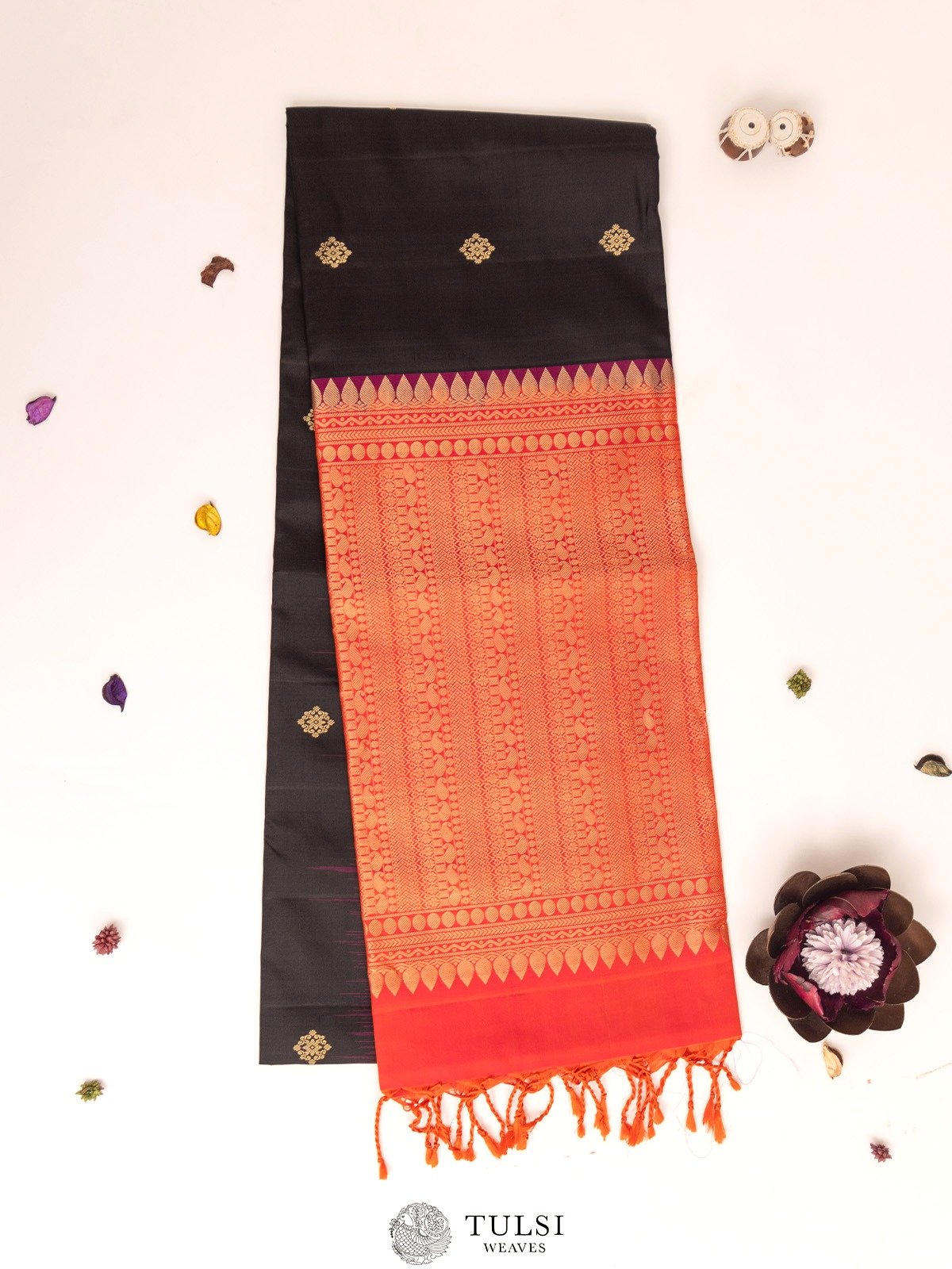 Black Soft Silk Saree