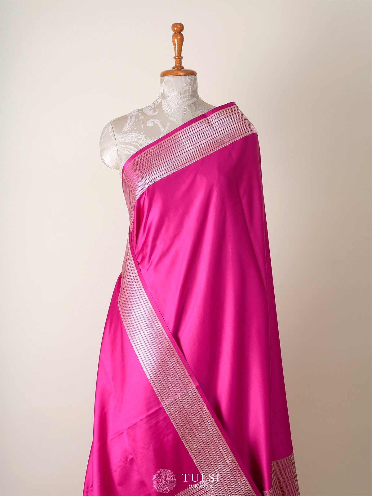 Pink Mahsru Silk Saree