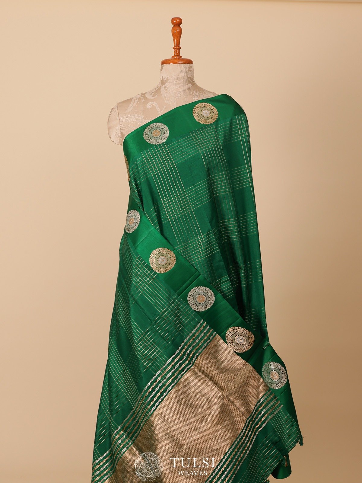 Green Mashru Silk Saree