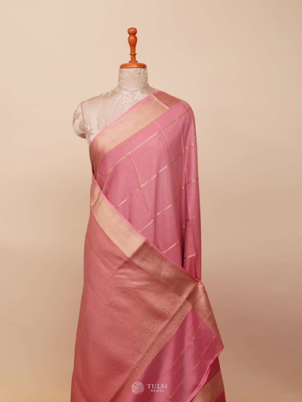 Pink Mysore Silk Saree