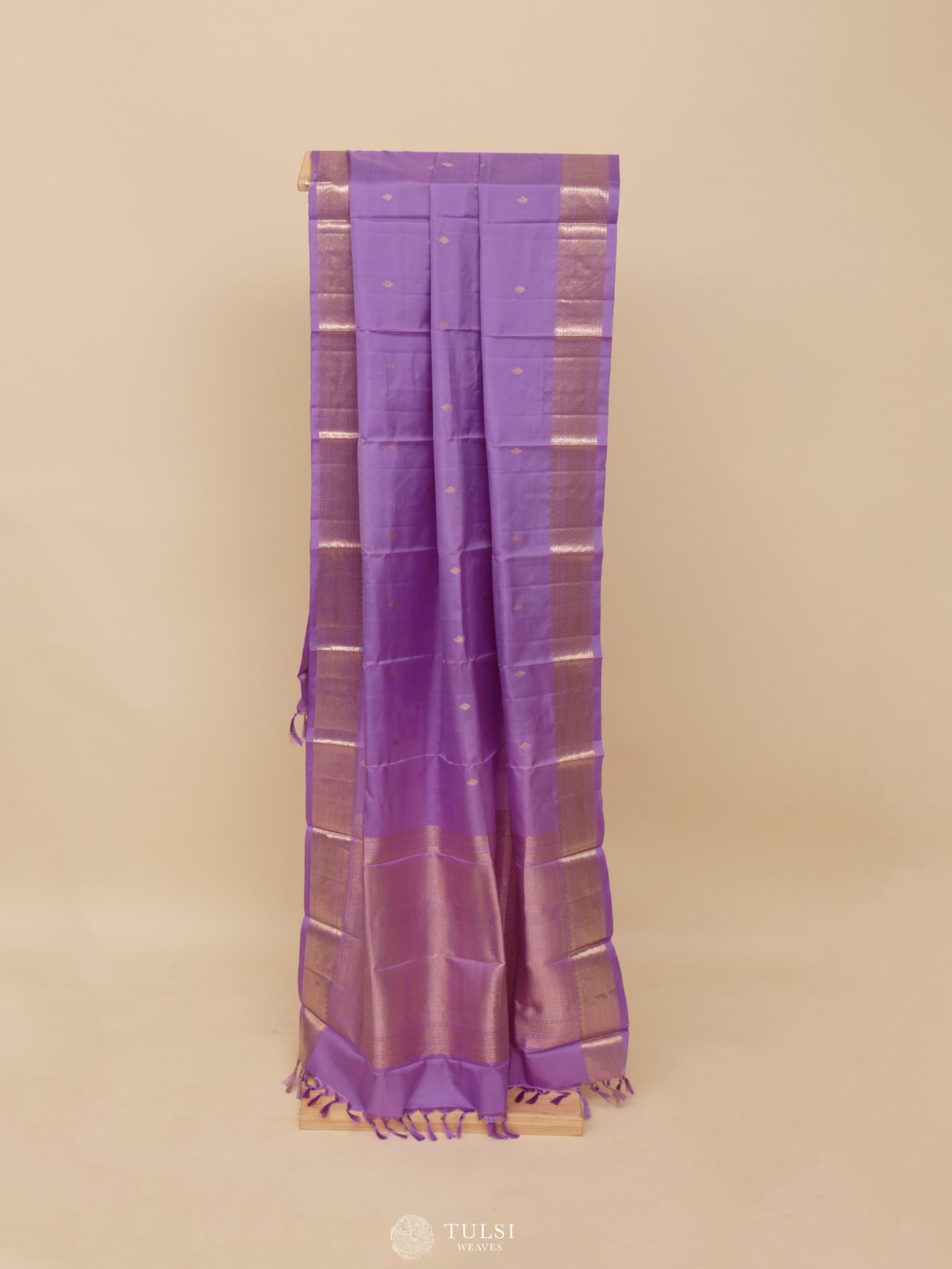 Lilac Kanjeevaram Silk Dupatta