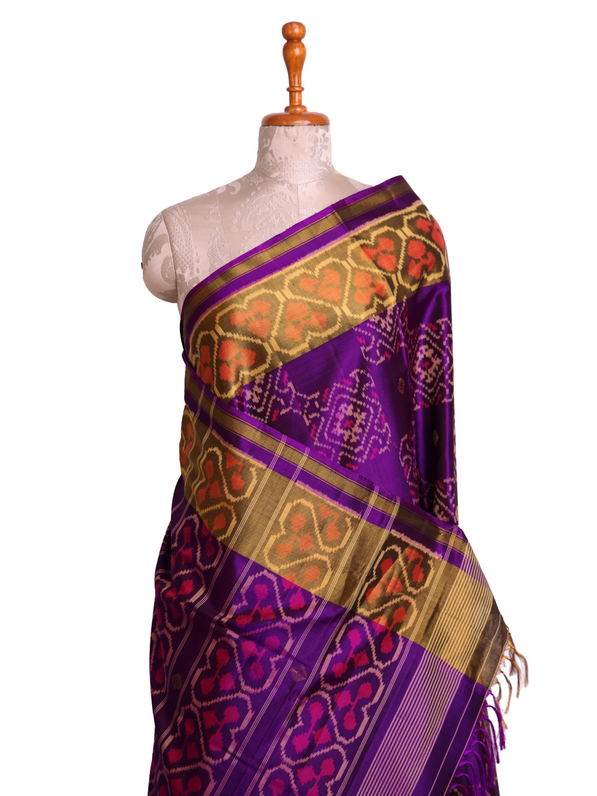 Purple Patola Silk Saree