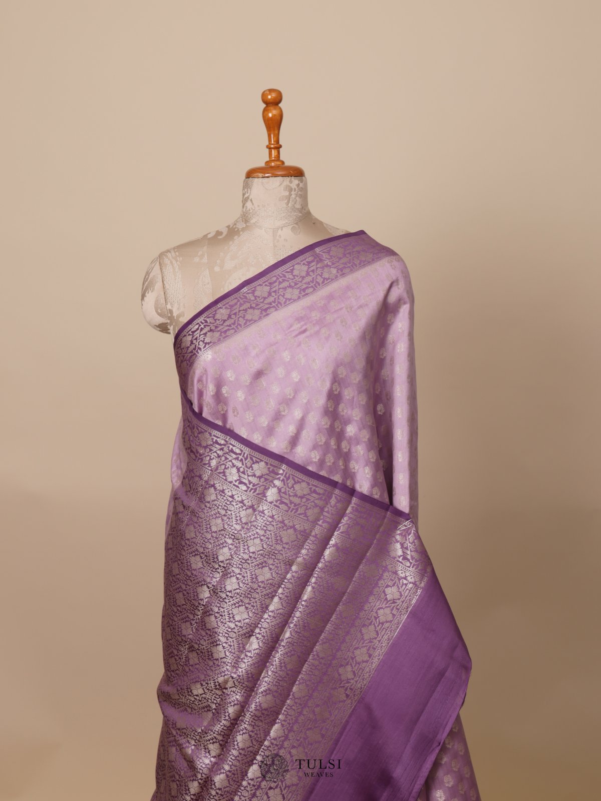 Purple Chaniya Silk Saree
