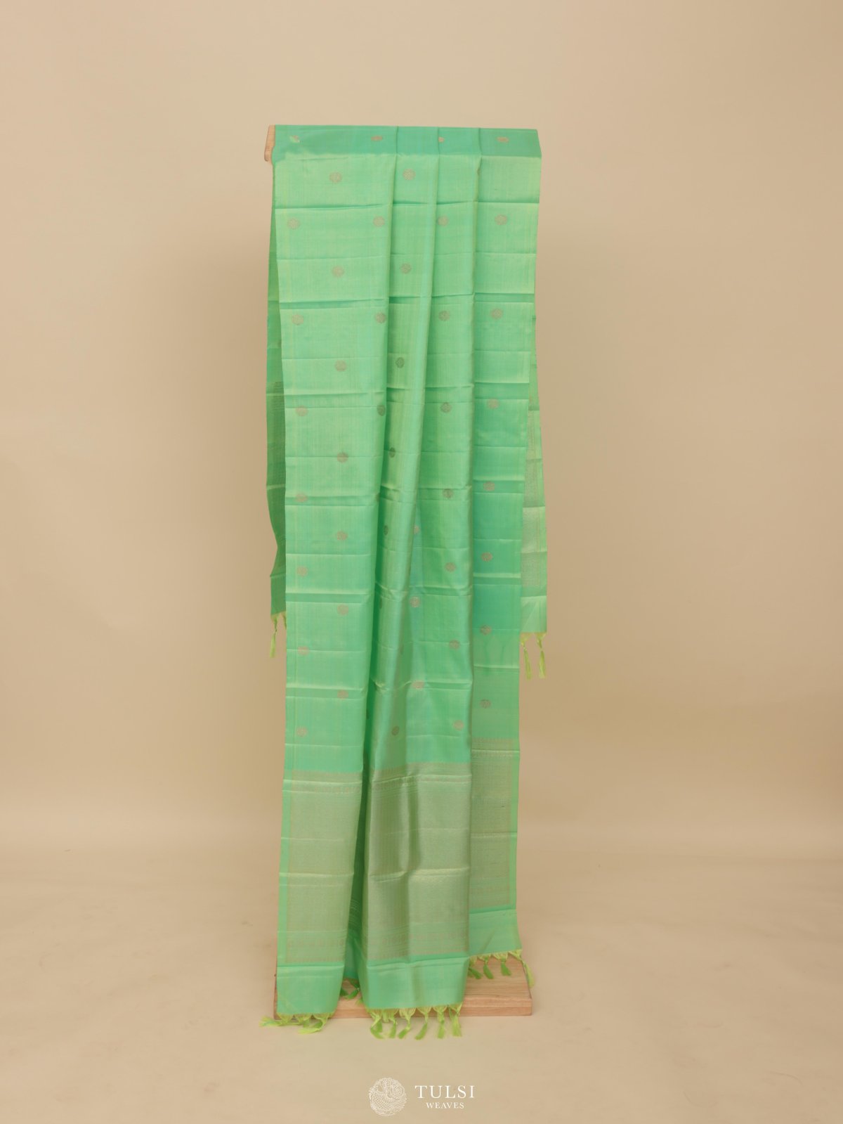 Pista Green Kanjeevaram Silk Dupatta