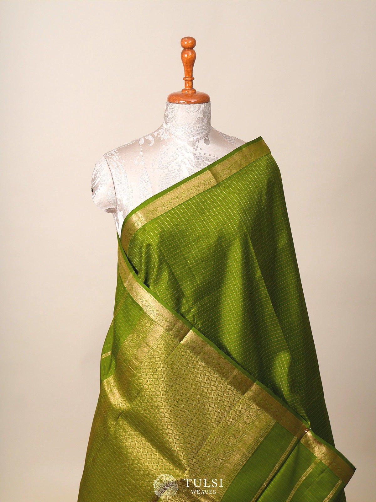 Mint Green Kanjeevaram Silk Saree