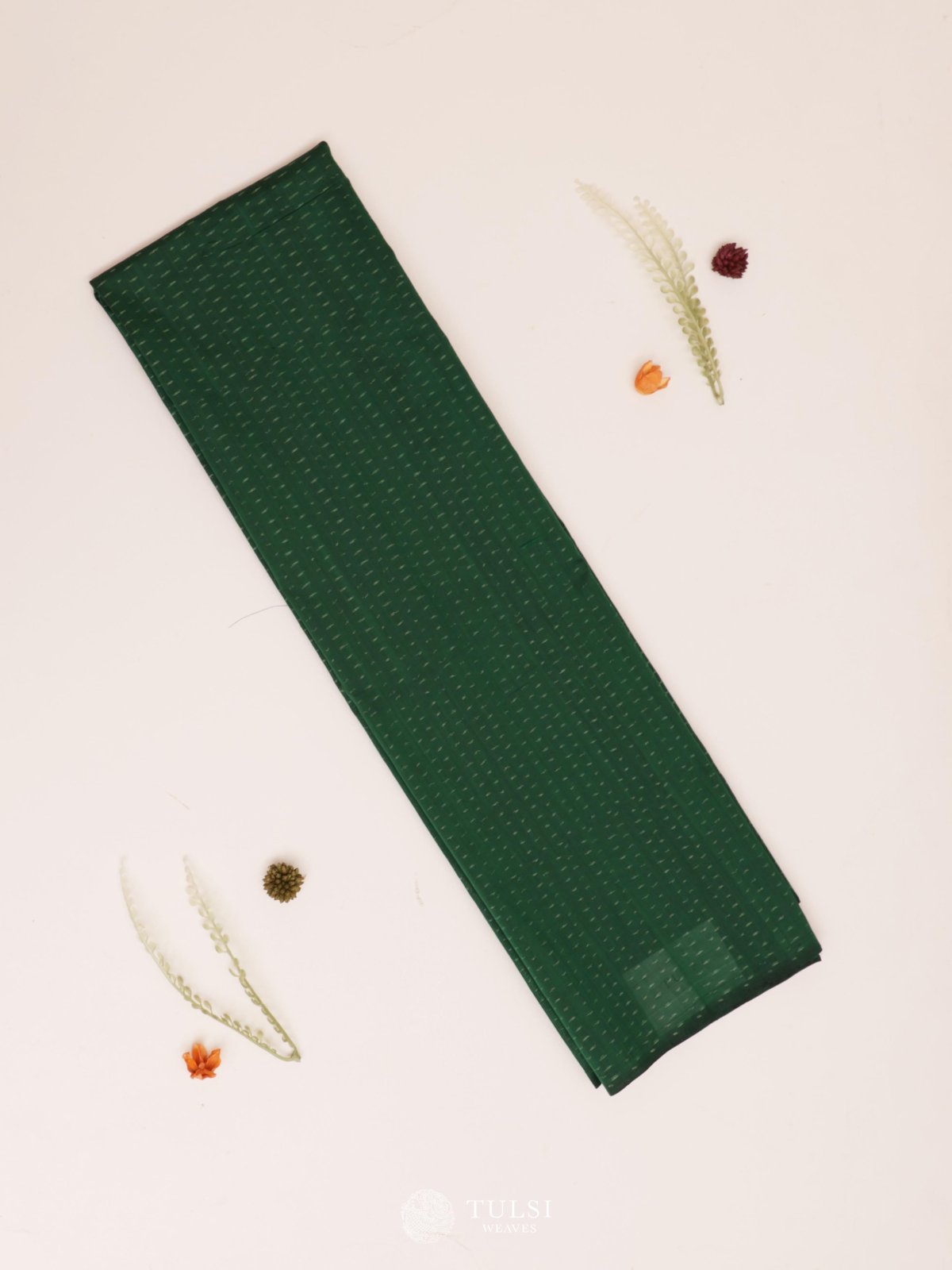 Emerald Green Ikat Silk Blouse