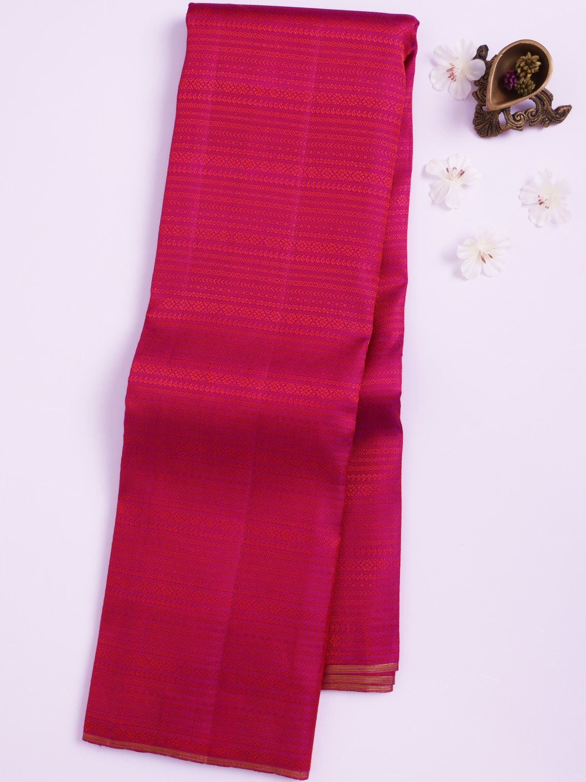 Megentha Pink Kanjeevaram Saree