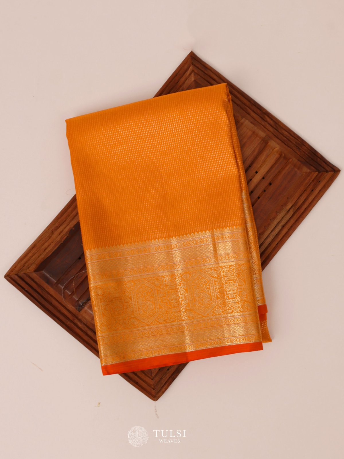 Orange Kanjeevaram Silk Blouse