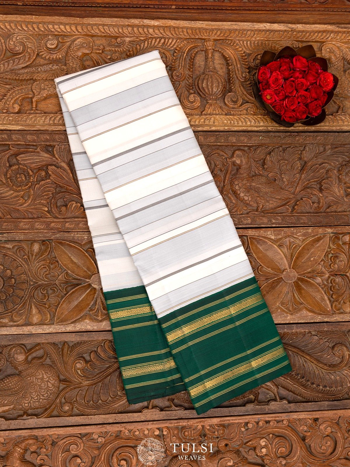 Multi Color Kanjeevaram Silk Saree