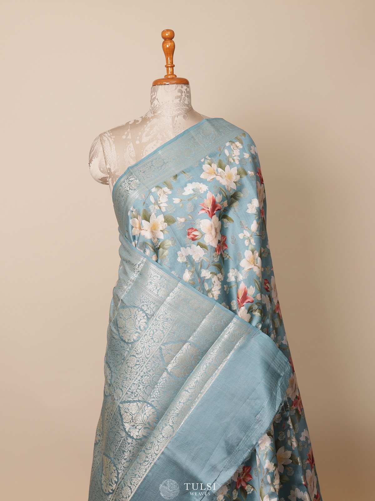 Blue Chaniya Silk Saree