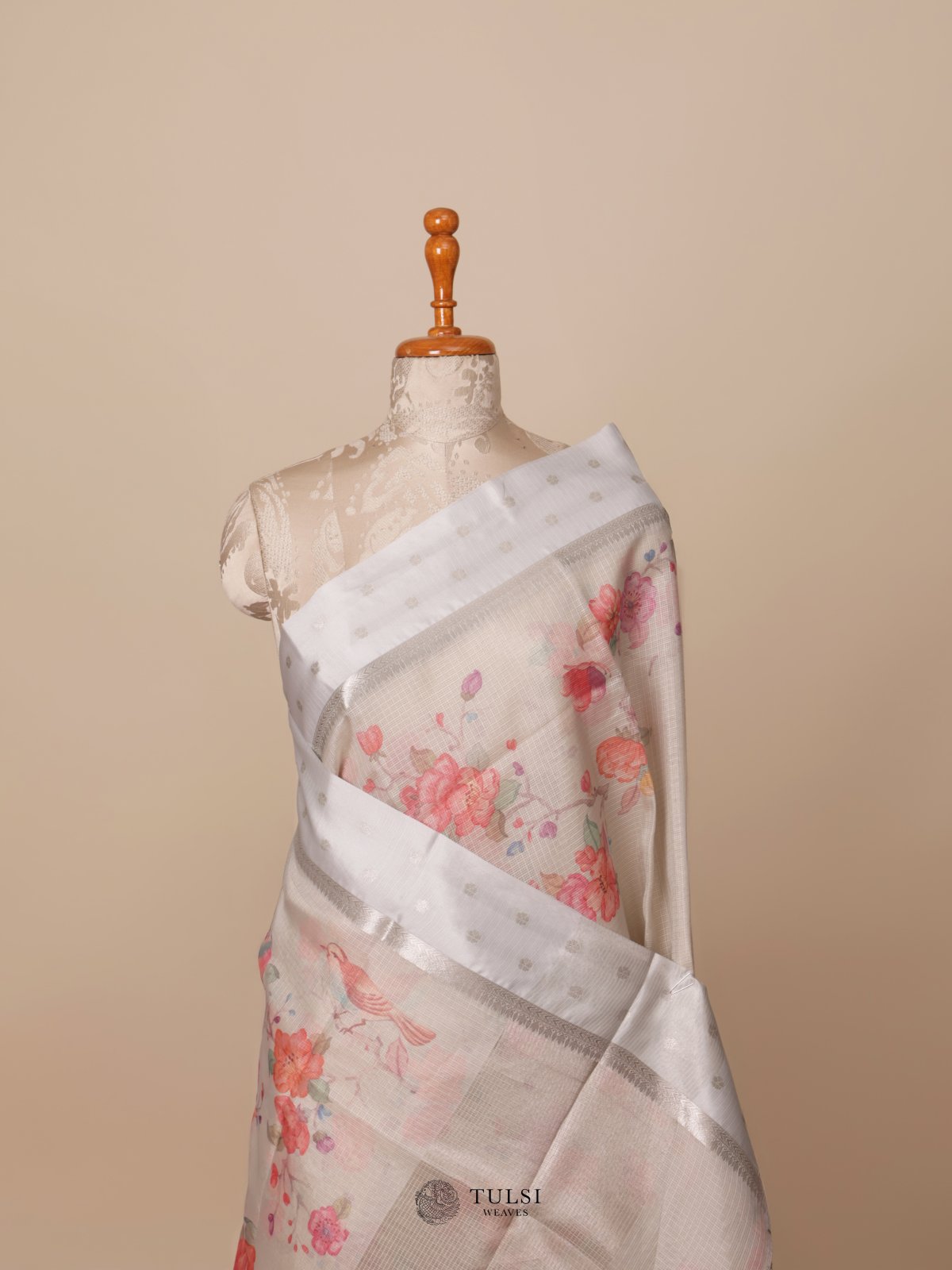 Off White Semi Kota Saree