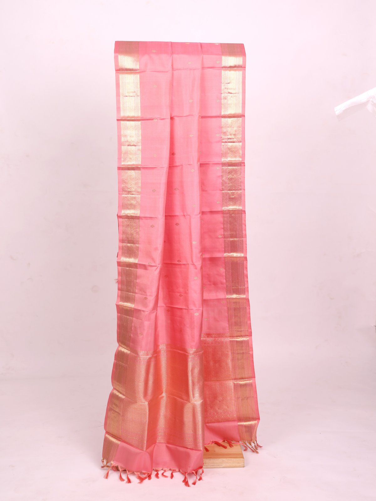 Light Pink Kanjeevaram Silk Dupatta