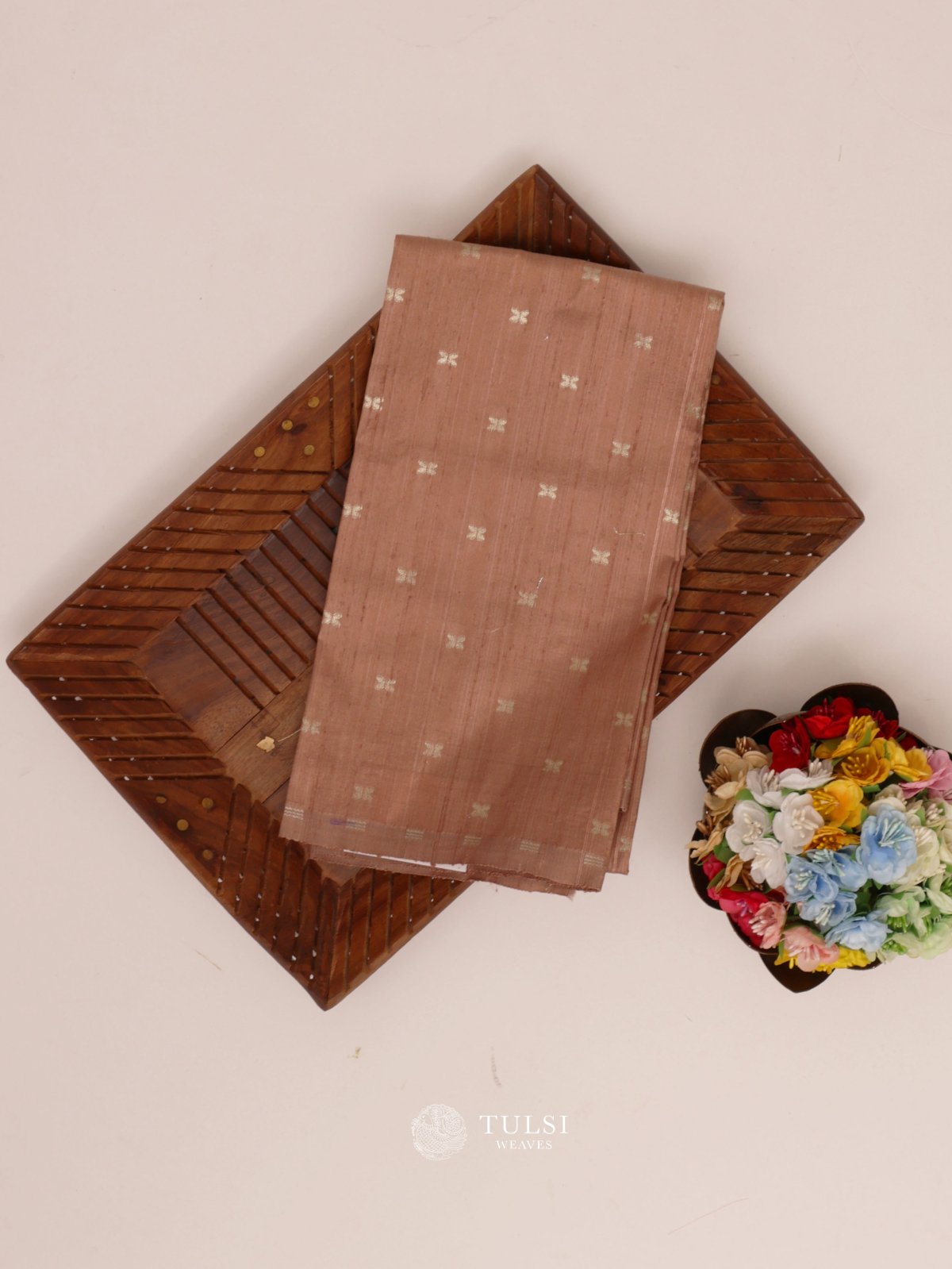 Mauve Raw Silk Blouse