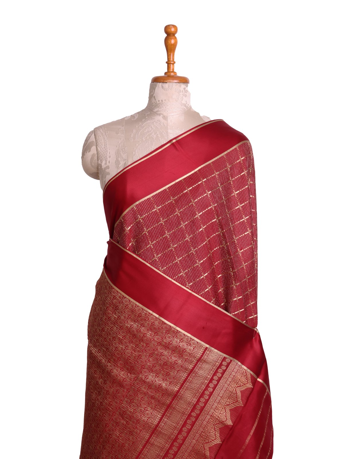 Red Mysore Silk Saree