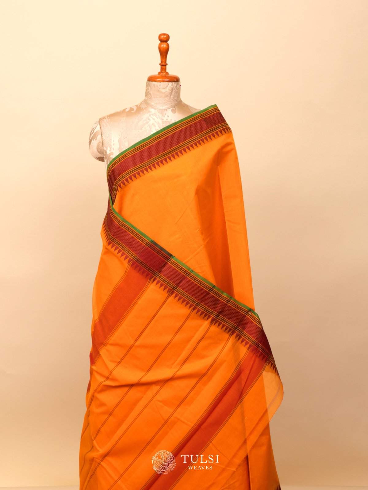 Yellow Kanchi Cotton Saree