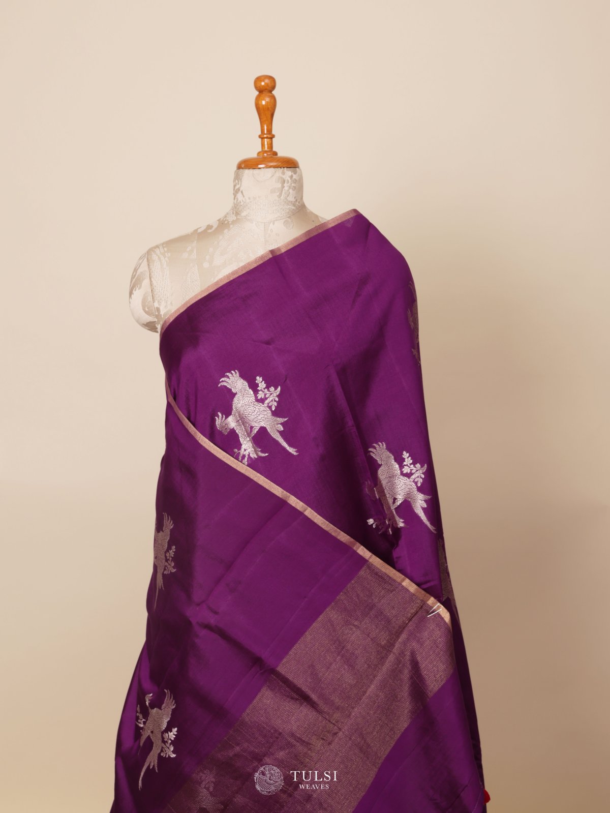 Purple Chaniya Silk Saree